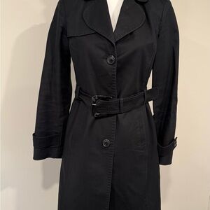 Kenneth Cole Reaction Black Trench Coat